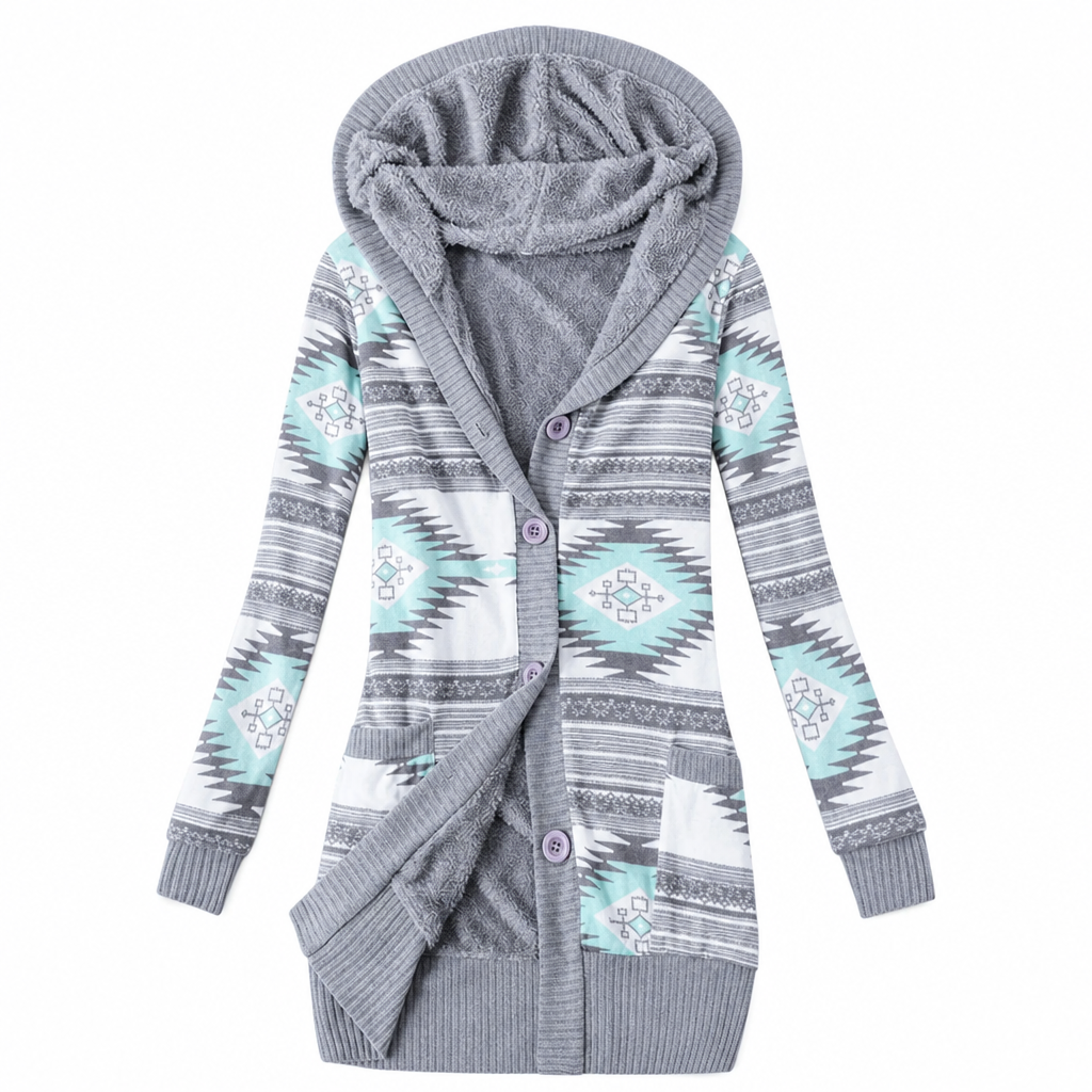 Mid-Length Cotton Hoodie for Women
