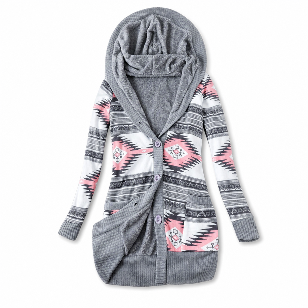 Mid-Length Cotton Hoodie for Women
