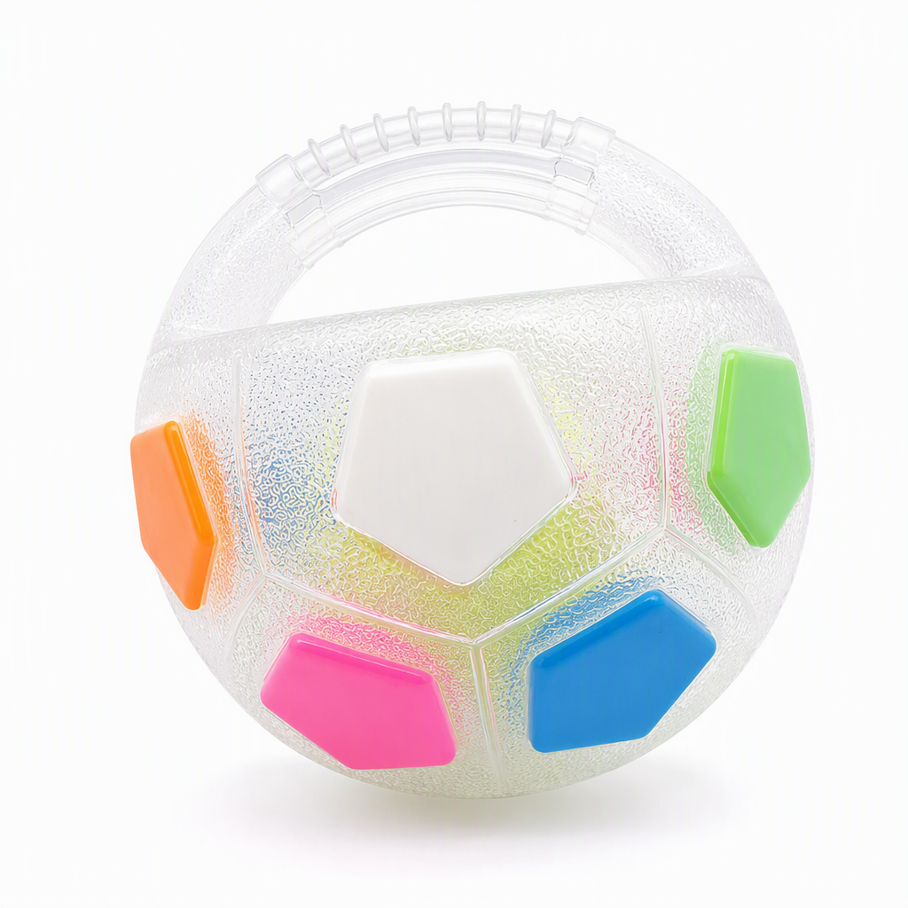 Interactive Football Dog Toy with Grip Handles
