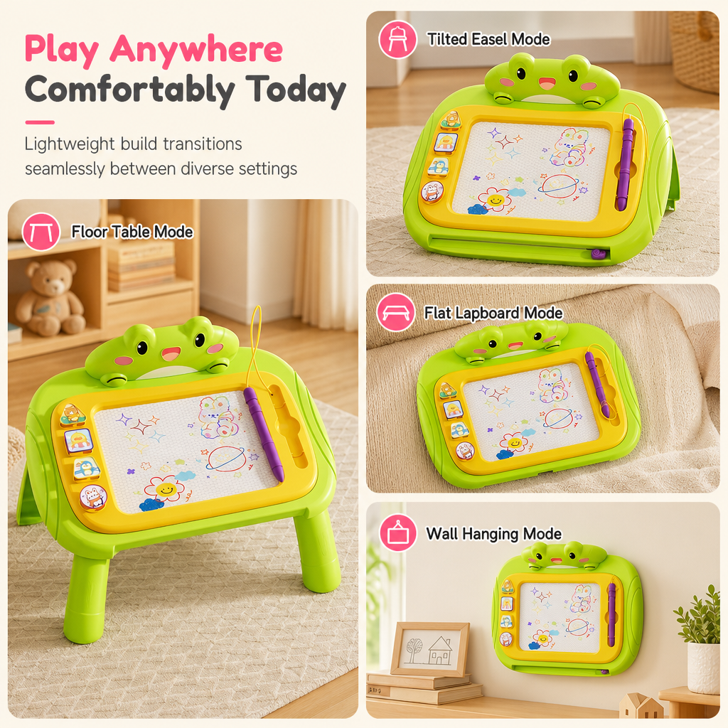 Kids Magnetic Drawing Board – Dust-free, Colorful, Safe
