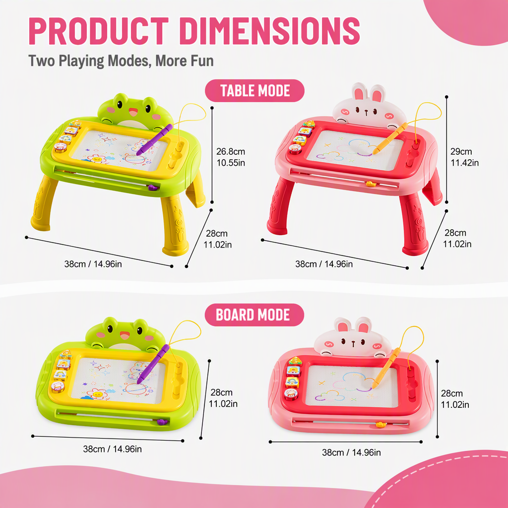 Kids Magnetic Drawing Board – Dust-free, Colorful, Safe