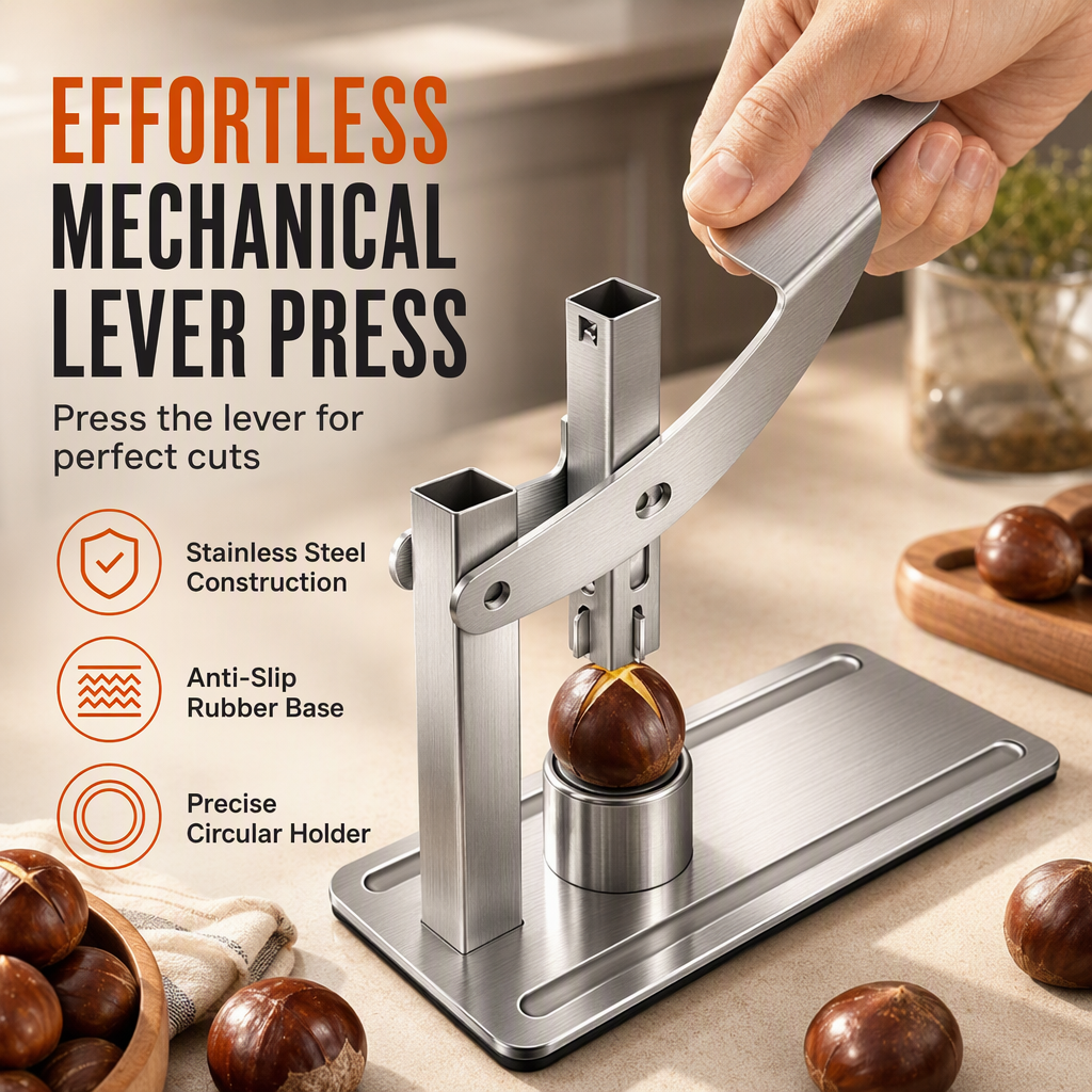 Stainless Steel Nut and Chestnut Cracker