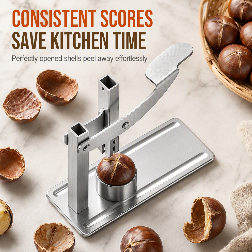 Stainless Steel Nut and Chestnut Cracker