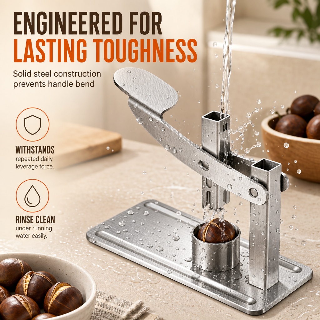 Stainless Steel Nut and Chestnut Cracker