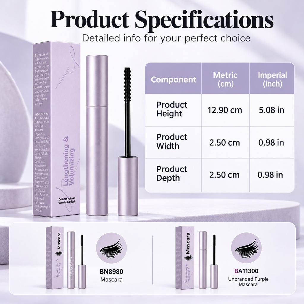 Waterproof Lengthening and Volumizing Long-lasting Mascara