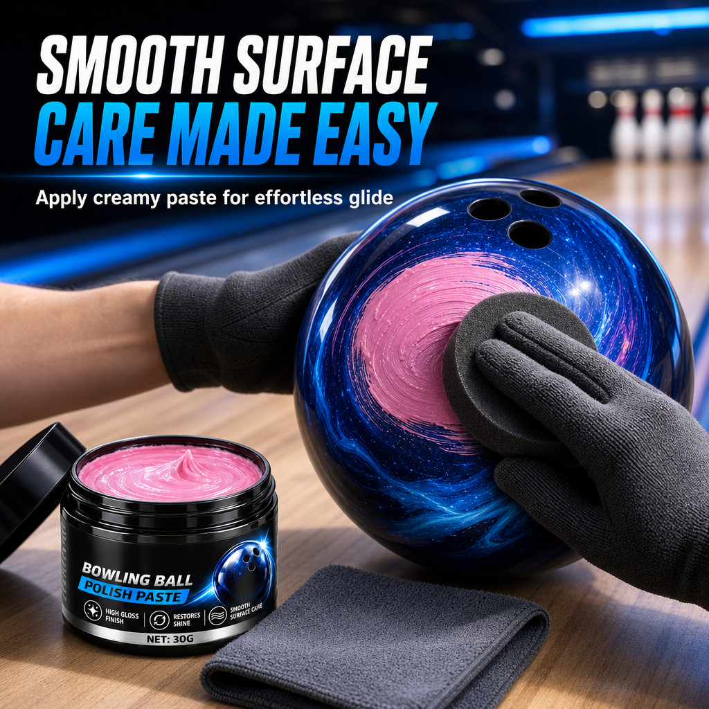 Polishing Paste for Bowling Balls that Restores Surface Shine and Provides a Smooth Finish
