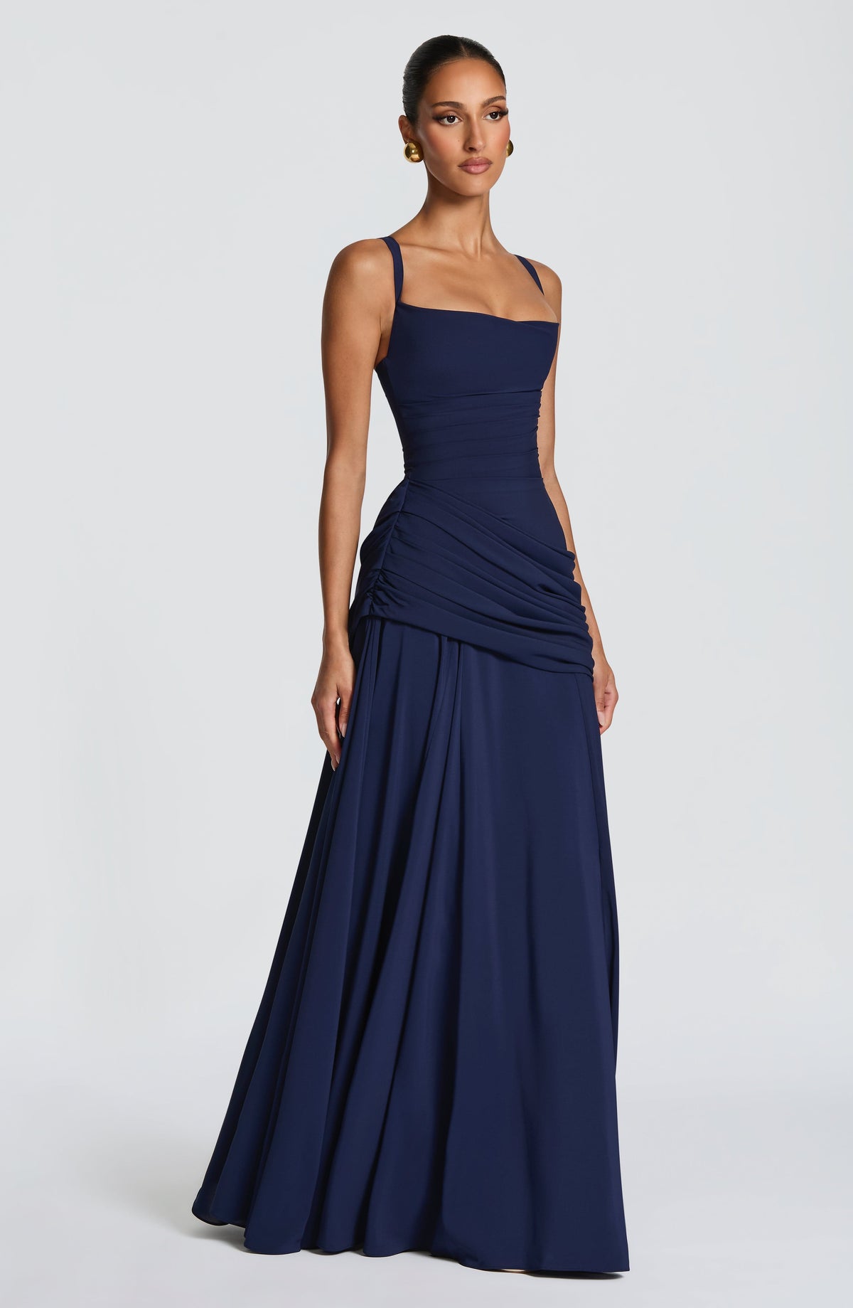 Elegant Maxi Dress With Draping