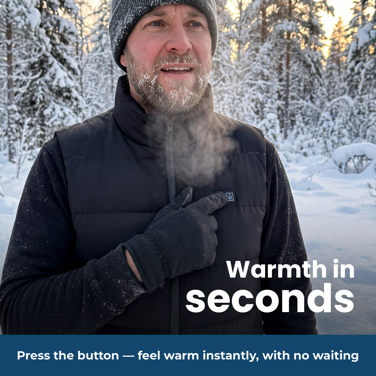 Heated Vest with 15 Heating Zones