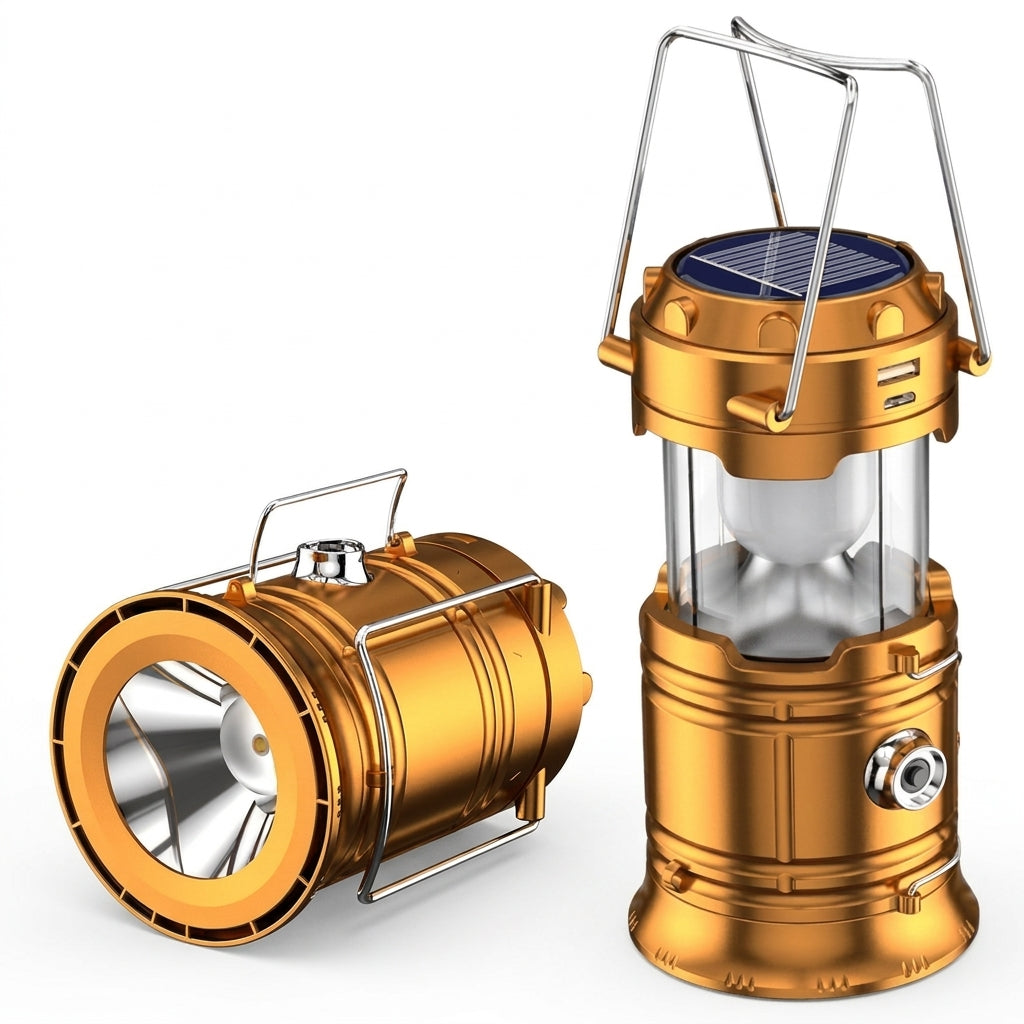 Rechargeable Solar LED Camping Lantern for Emergencies