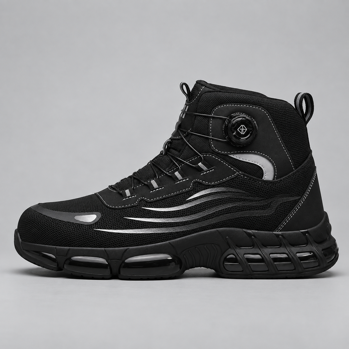 S3 Pro Lightweight Safety Shoe with Rotary Fastener & Air Cushion Damping