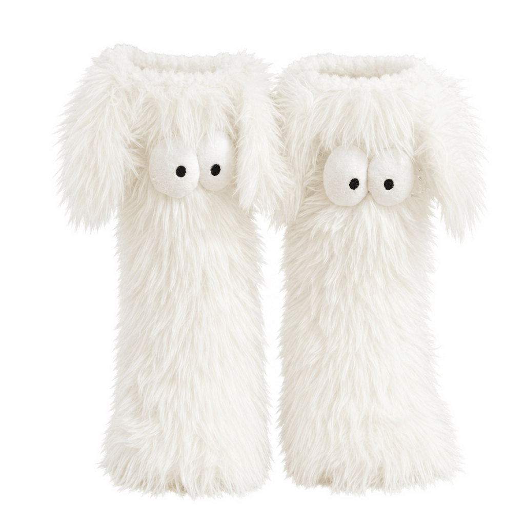 Fluffy Monster Slippers for Warm Feet