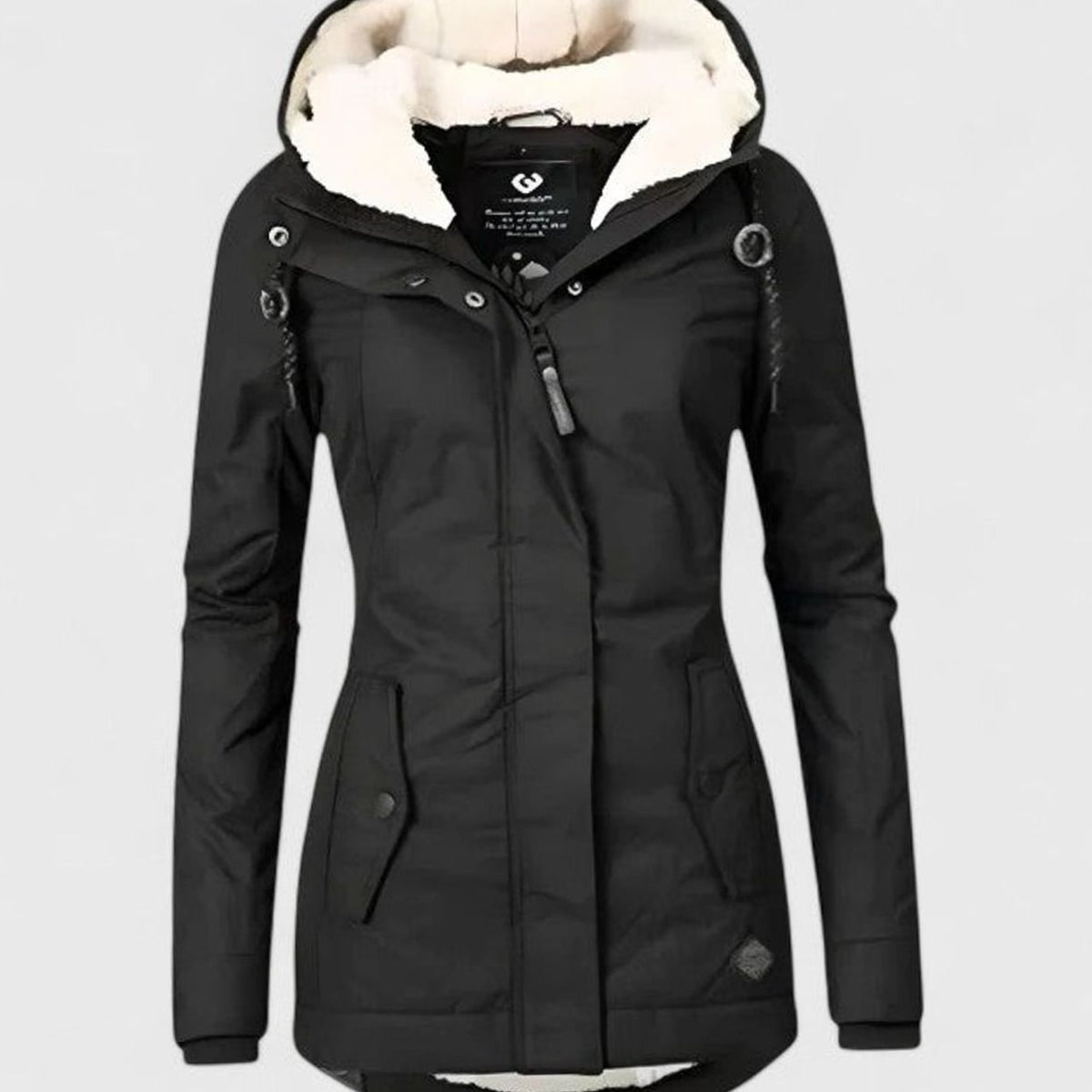 Women's Winter Jacket with Fleece Lining and Hood – Waterproof