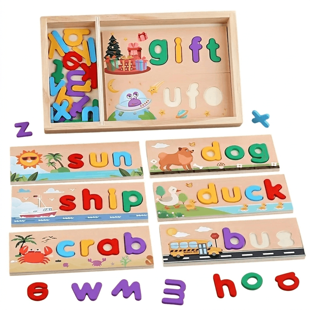 Montessori Word Board for Color Recognition & Spelling