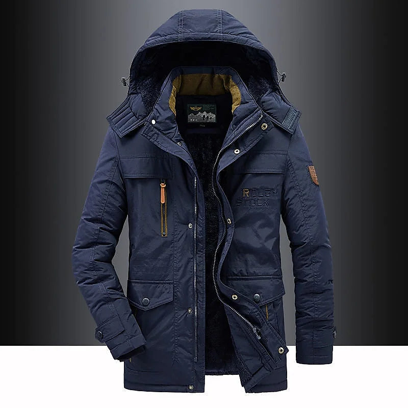 Men's Parka with Fleece Lining
