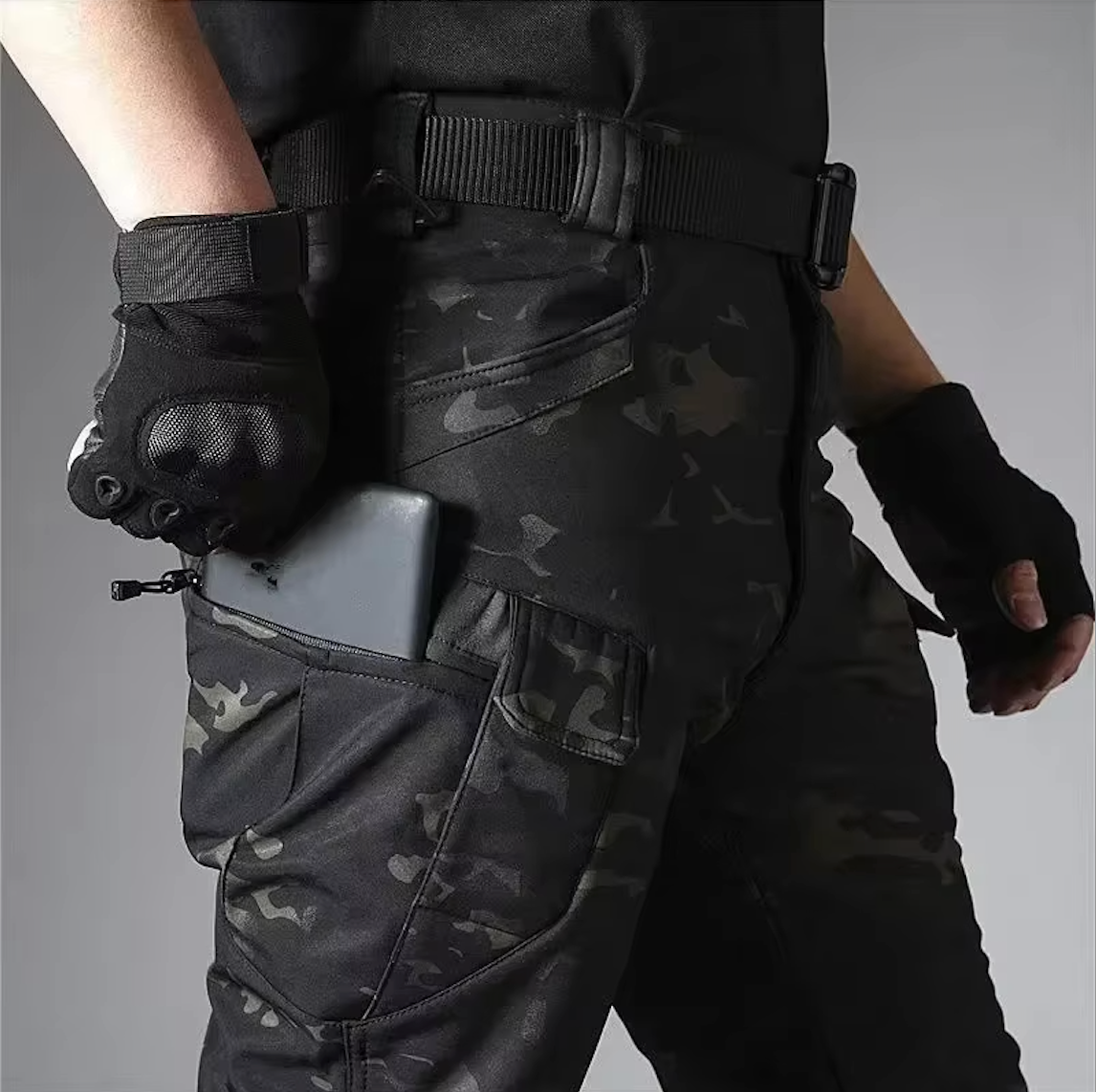 Waterproof, Windproof Outdoor Set: Jacket and Trousers with Fleece Lining