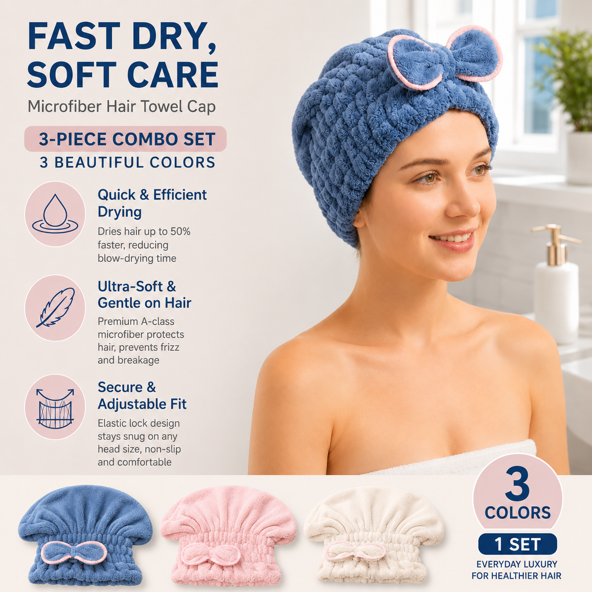 Fast Drying Microfiber Towel Wrap