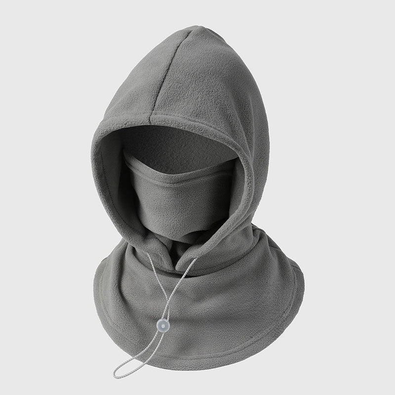 Fleece Balaclava Hood - 3-in-1 Face Cover & Neck Warmer - Plush Lined