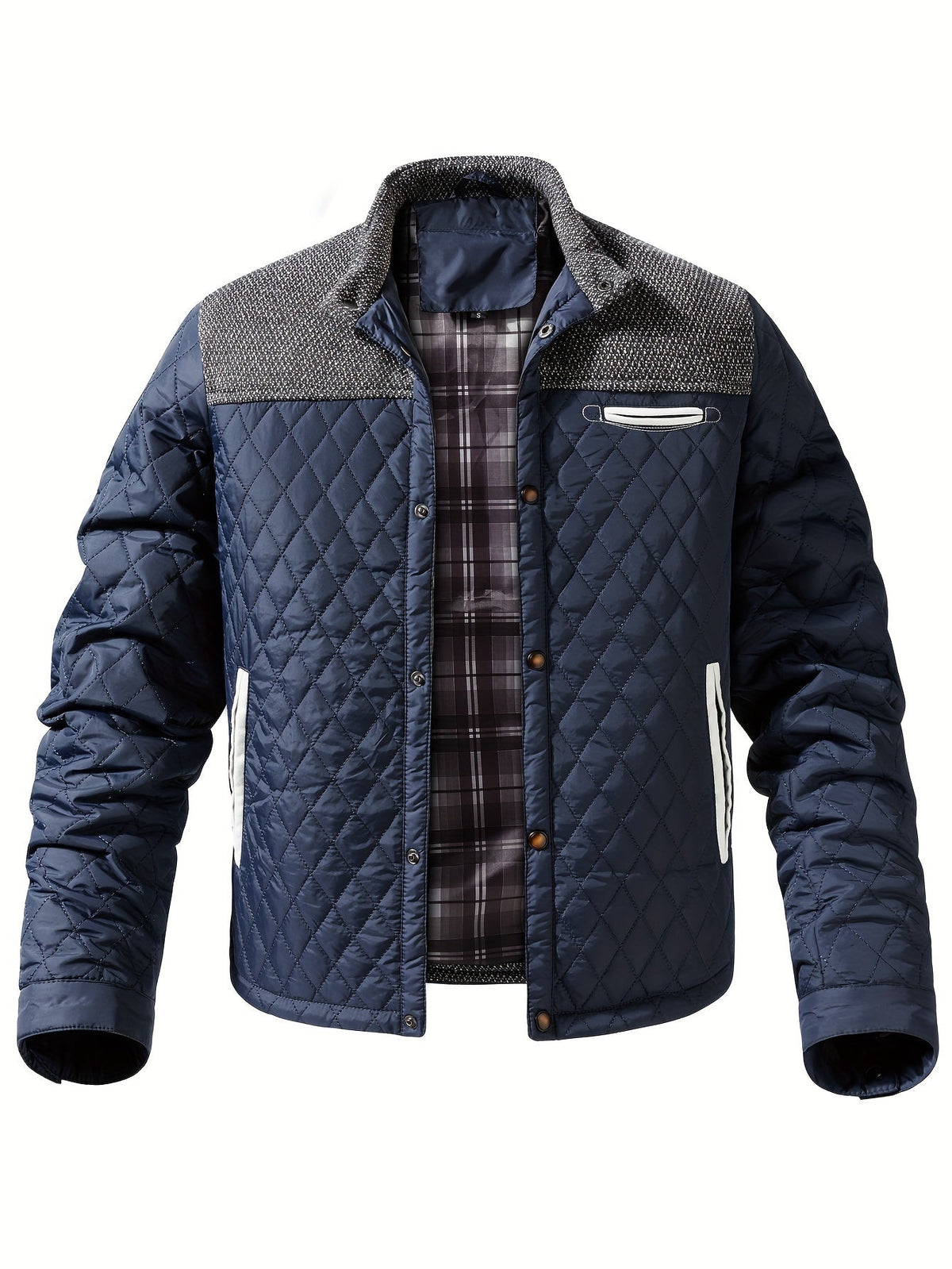 Gideon Quilted Stand-Collar Jacket
