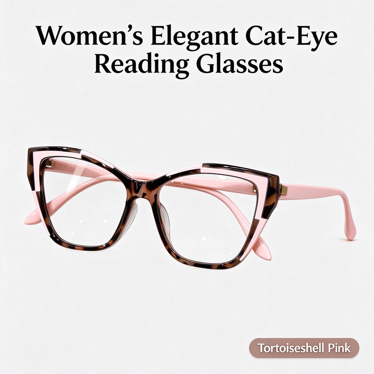 Women's Elegant Cat-Eye Metal Frame Reading Glasses
