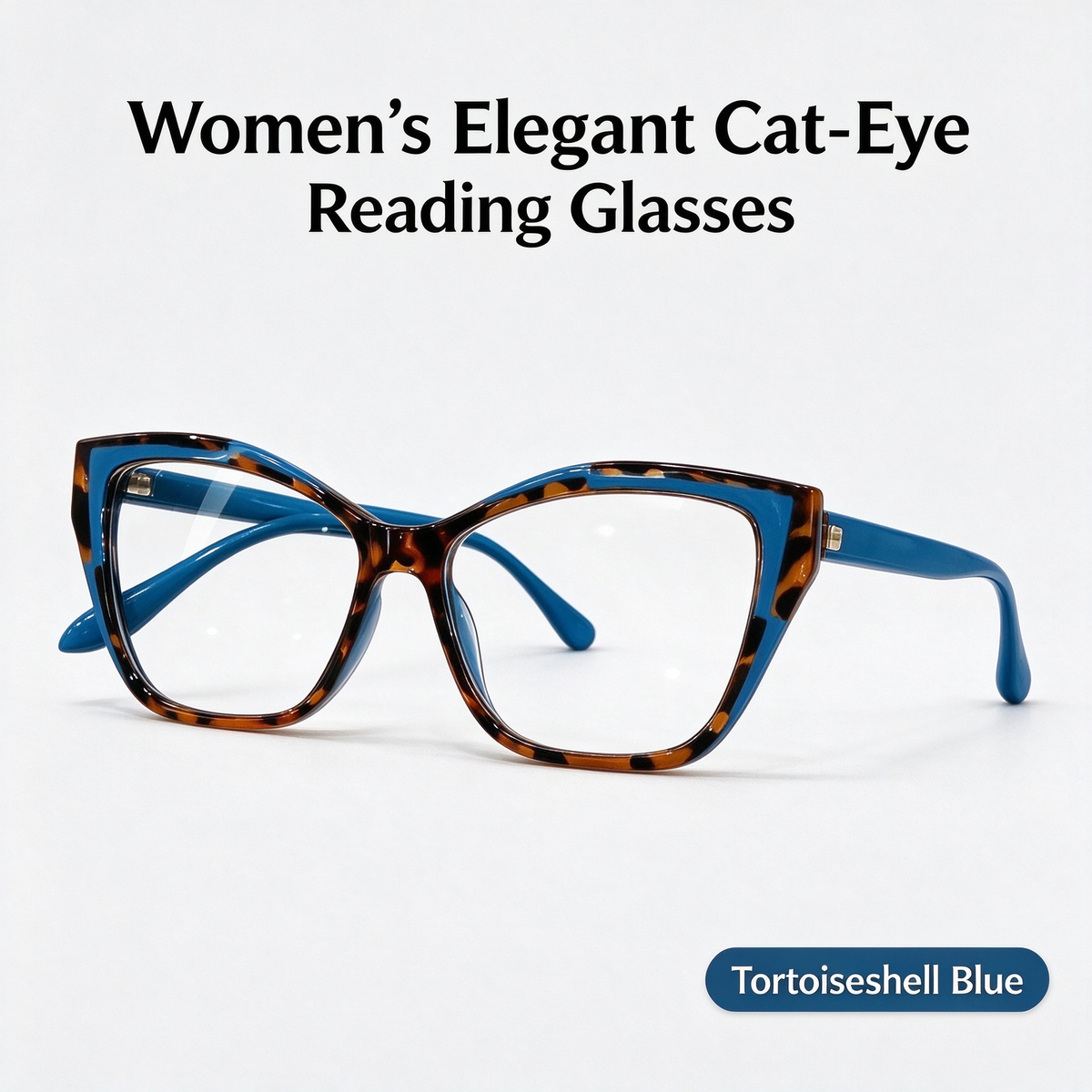 Women's Elegant Cat-Eye Metal Frame Reading Glasses