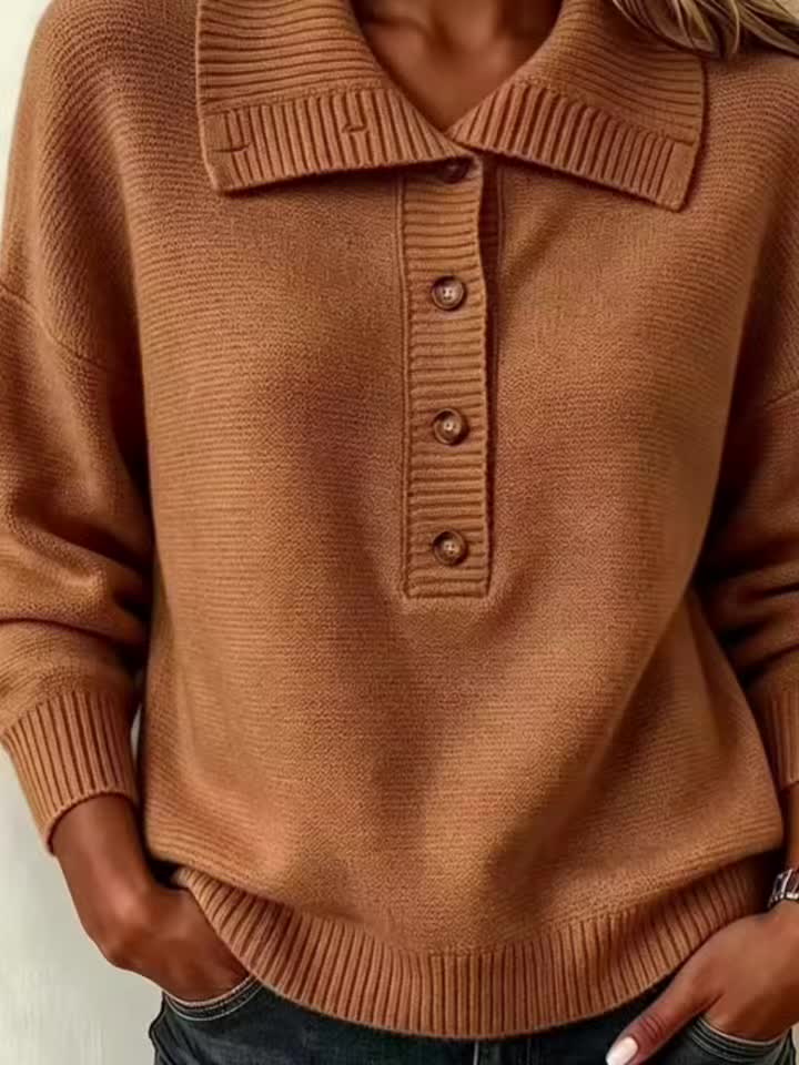 Nicole Women's Autumn Jumper with Buttons