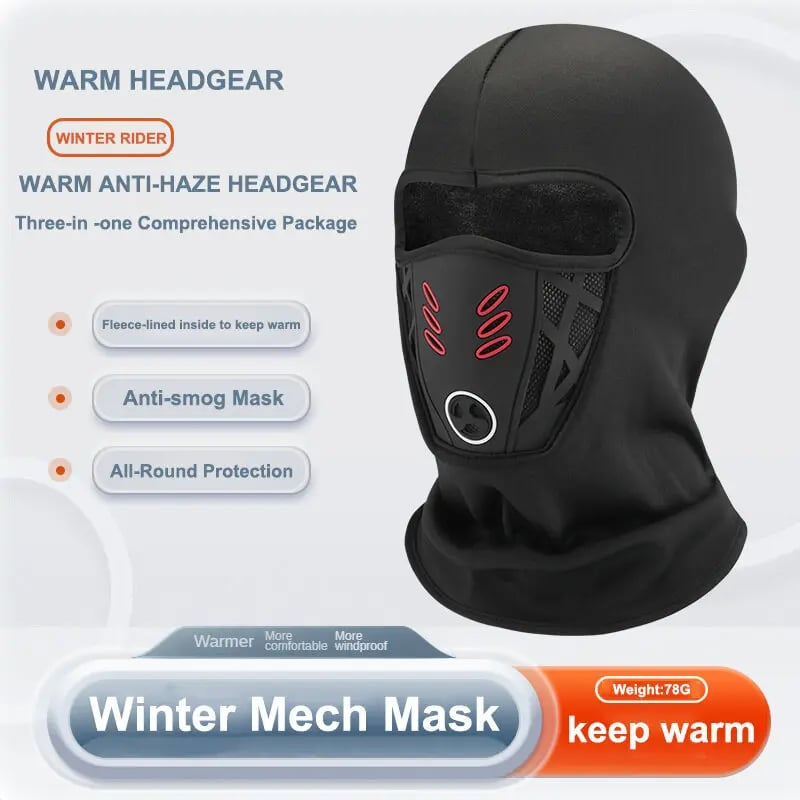 Ski Mask Winter Windproof and Warm 3D Design Breathable Headscarf Mask