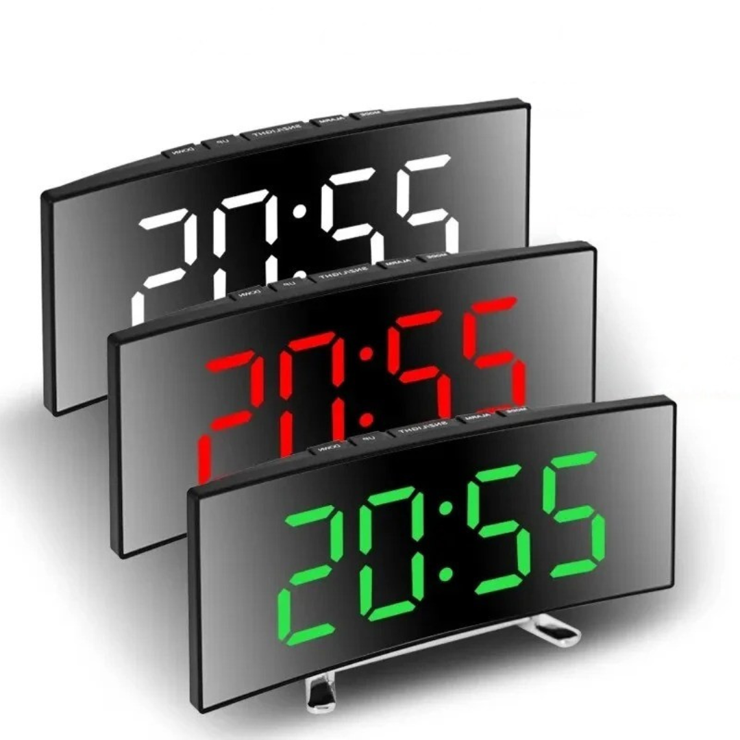 Thrives Outdoor | CurvoGlow Curved LED Alarm Clock