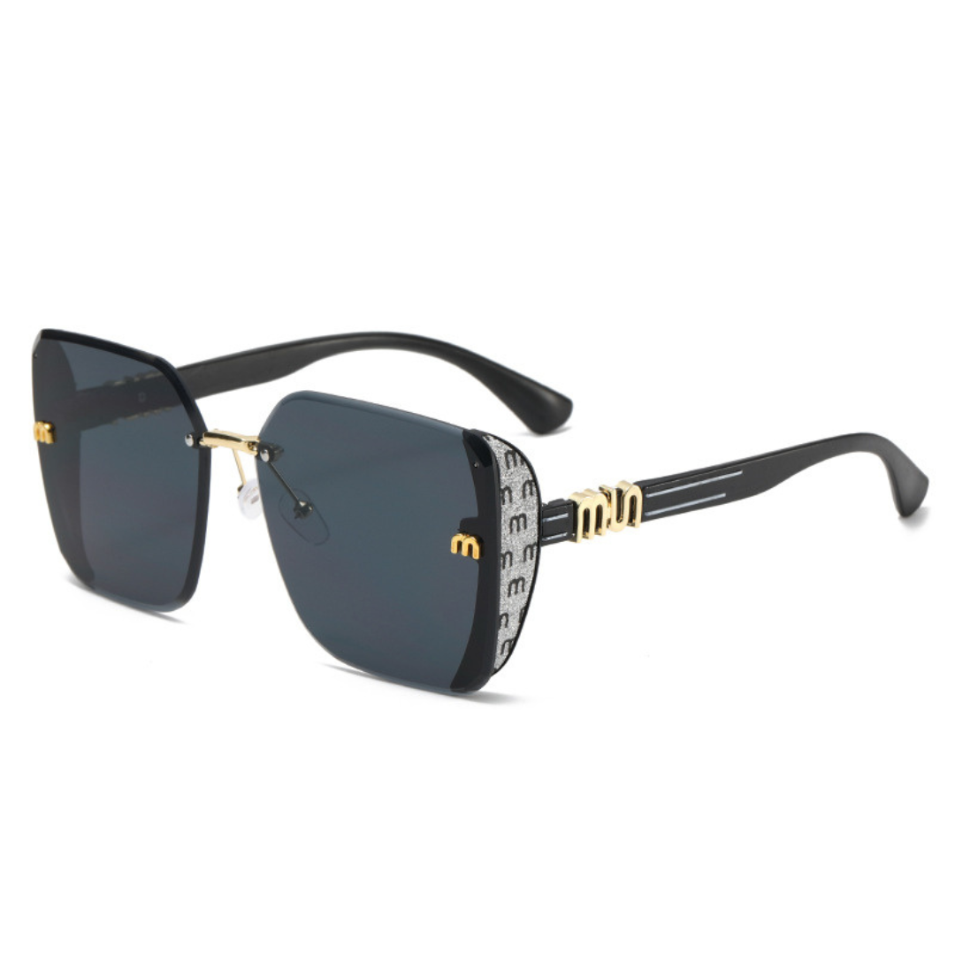 Thrives Outdoor | Luxette Rimless Oversized Square Sunglasses