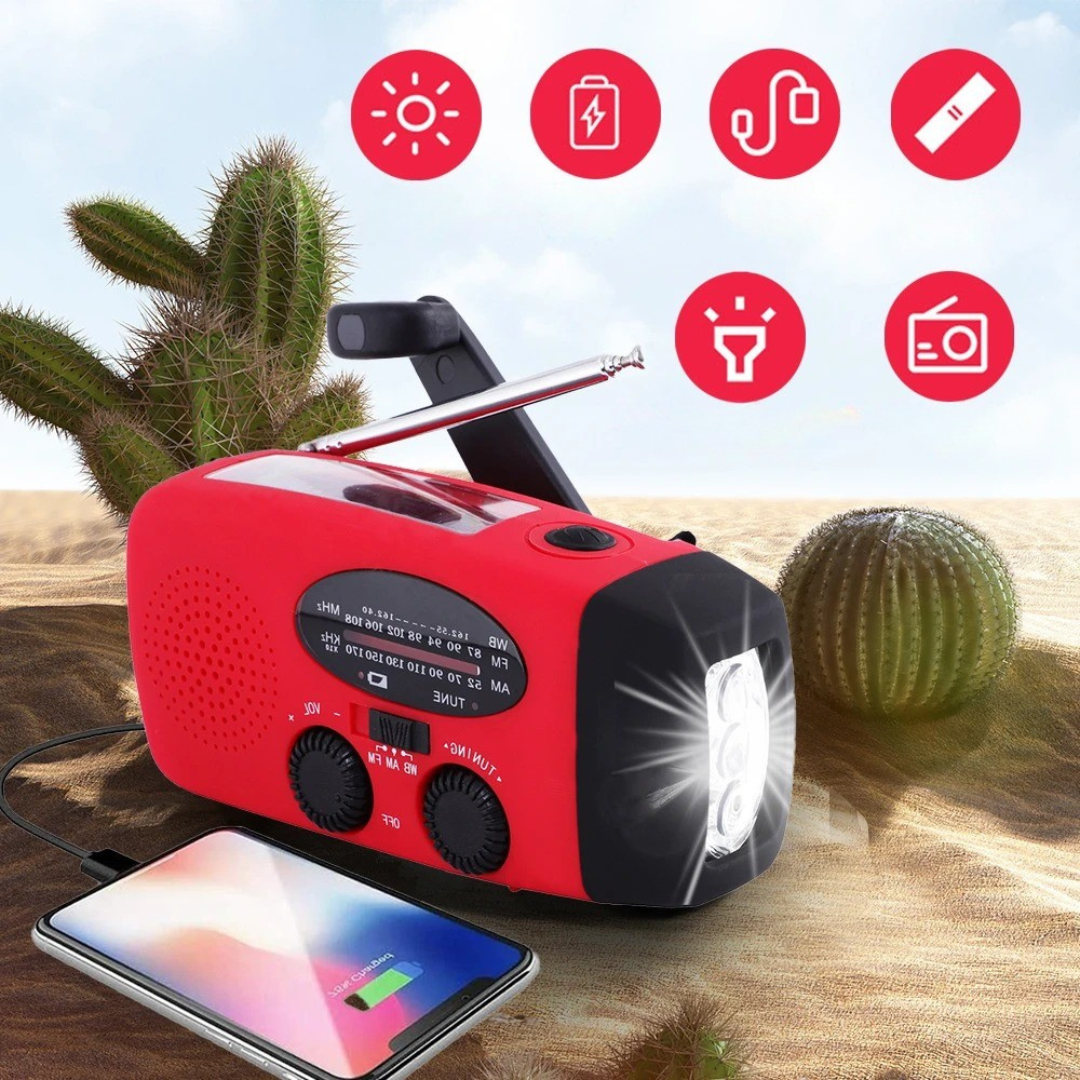 Thrives Outdoor | Solvito Portable Emergency Radio Device