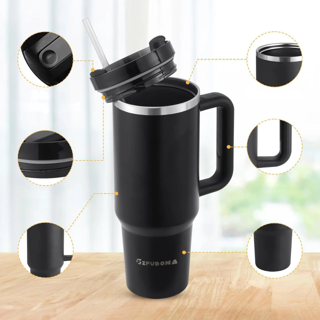Thrives Outdoor | ThermaGrip Insulated Stainless Steel Travel Mug