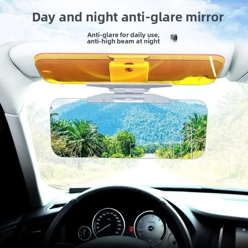 Clip-On Anti-Glare Shield for Safer Driving
