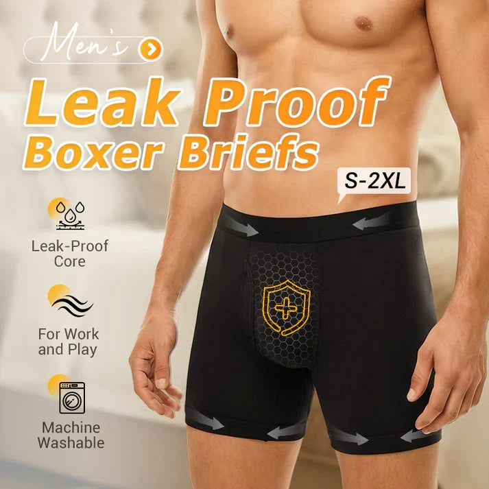 Men's Ultra-Absorbent Incontinence Boxer Briefs