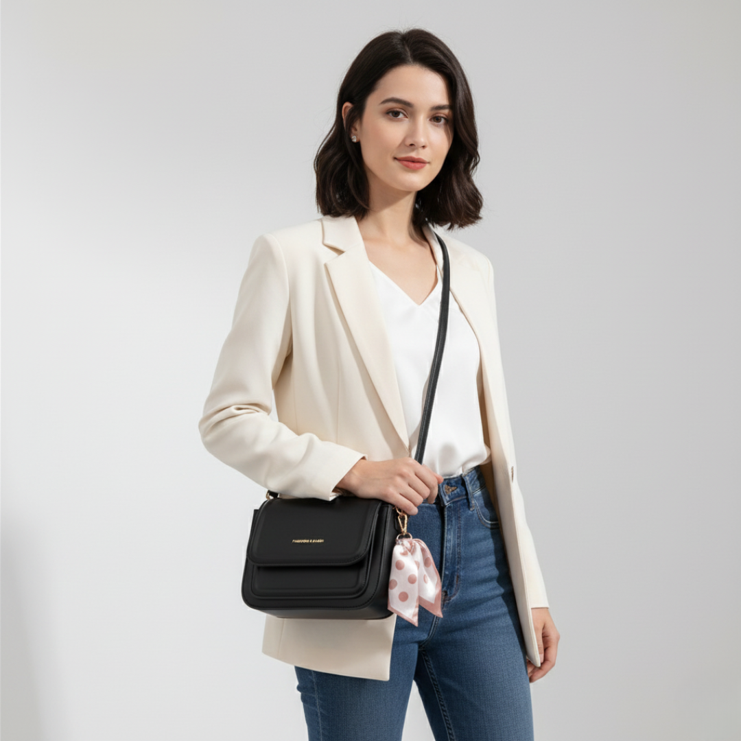 Thrives Outdoor | Small Square PU Shoulder Bag