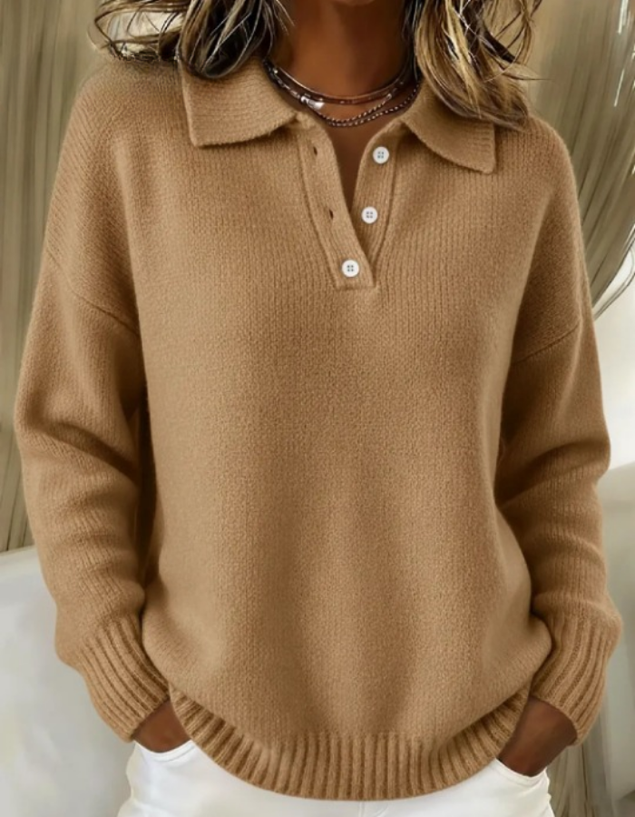 Casual Everyday Polo Sweater