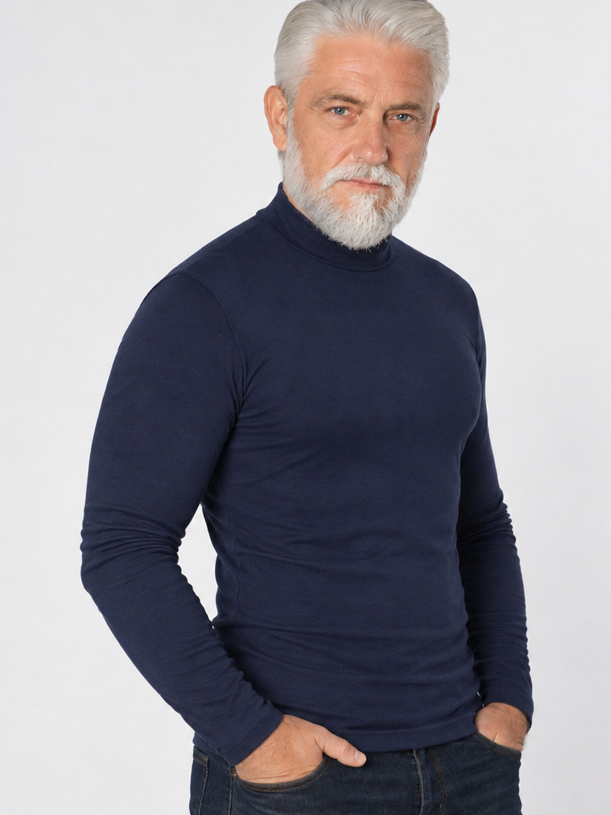 Men's Slim-Fit Turtleneck Top