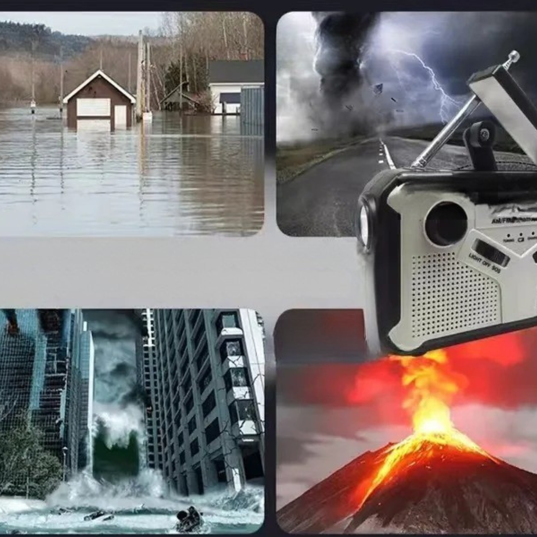 Thrives Outdoor | Solivox Hand Crank Emergency Radio