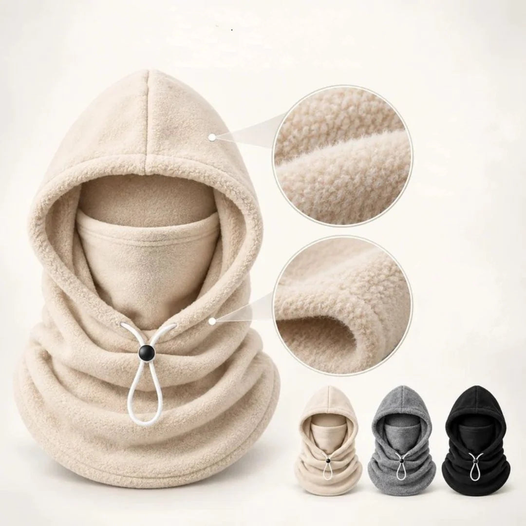 3-in-1 Winter Hood with Face Mask and Neck Warmer