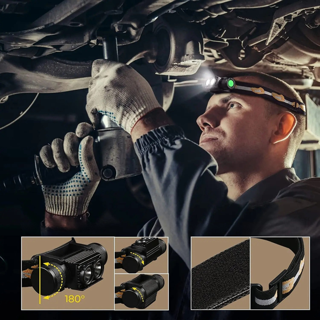 Thrives Outdoor | Vigilaro Rechargeable LED Headlamp