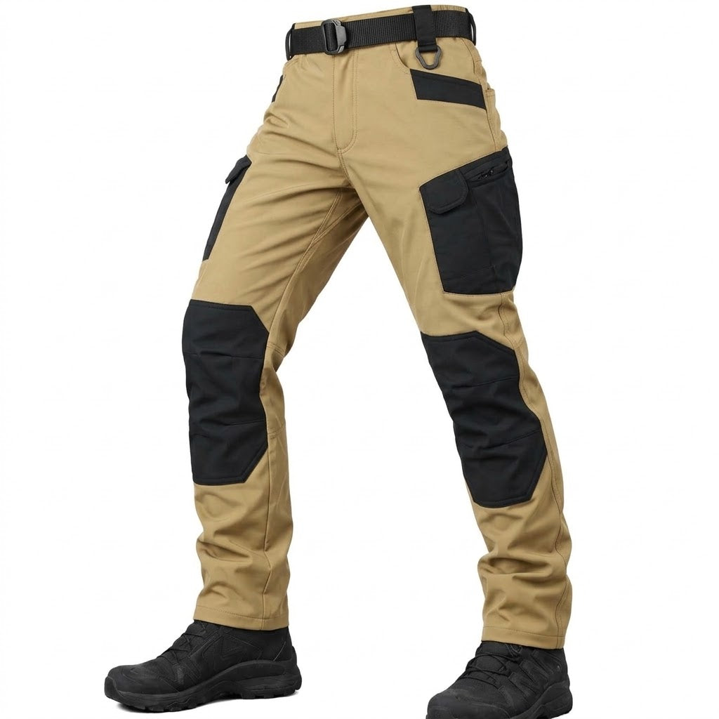 Men's Softshell Fleece-Lined Reinforced Water-Resistant Tactical Trousers