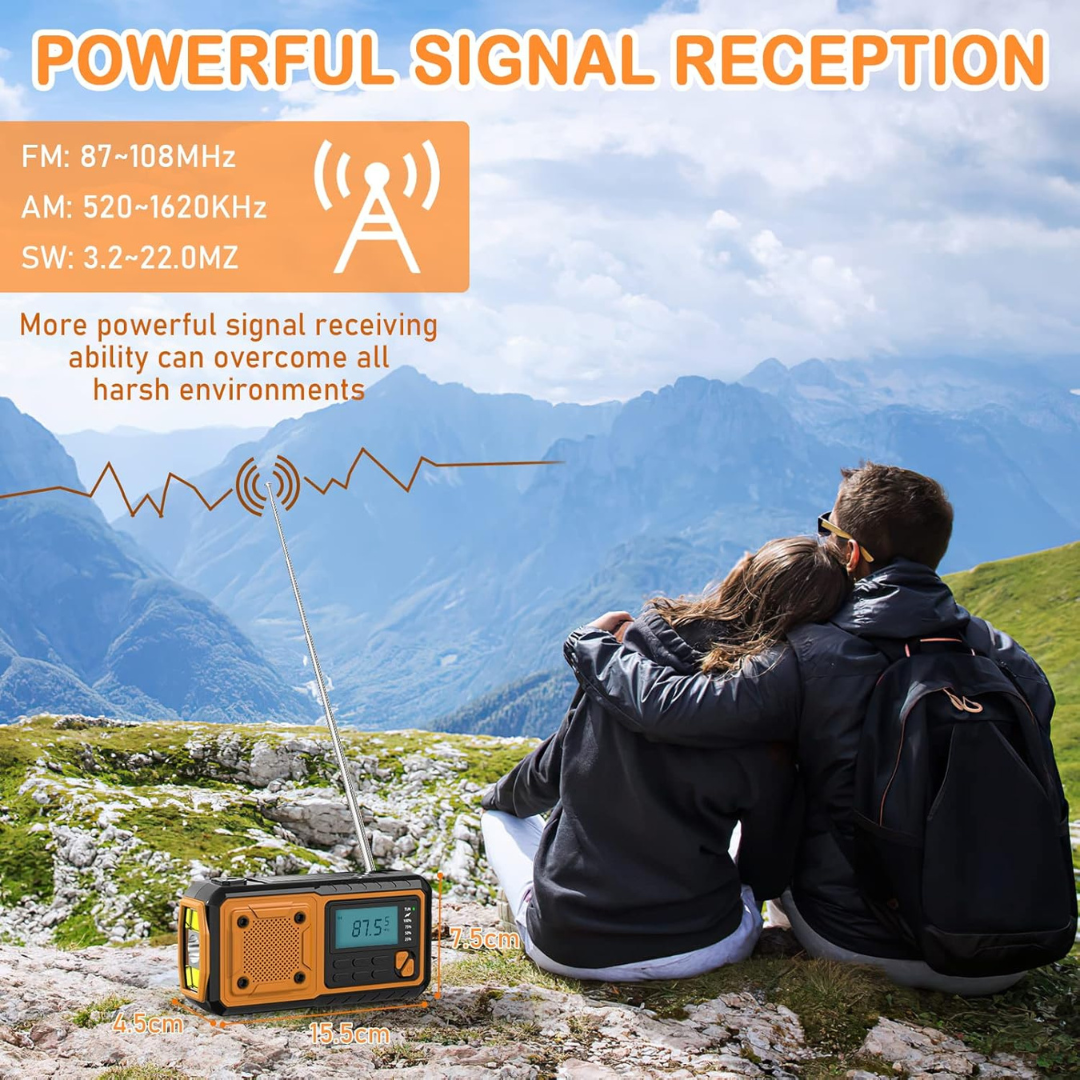 Thrives Outdoor | Solavox Portable Emergency Crank Radio