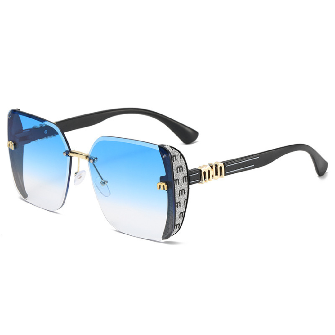 Thrives Outdoor | Luxette Rimless Oversized Square Sunglasses