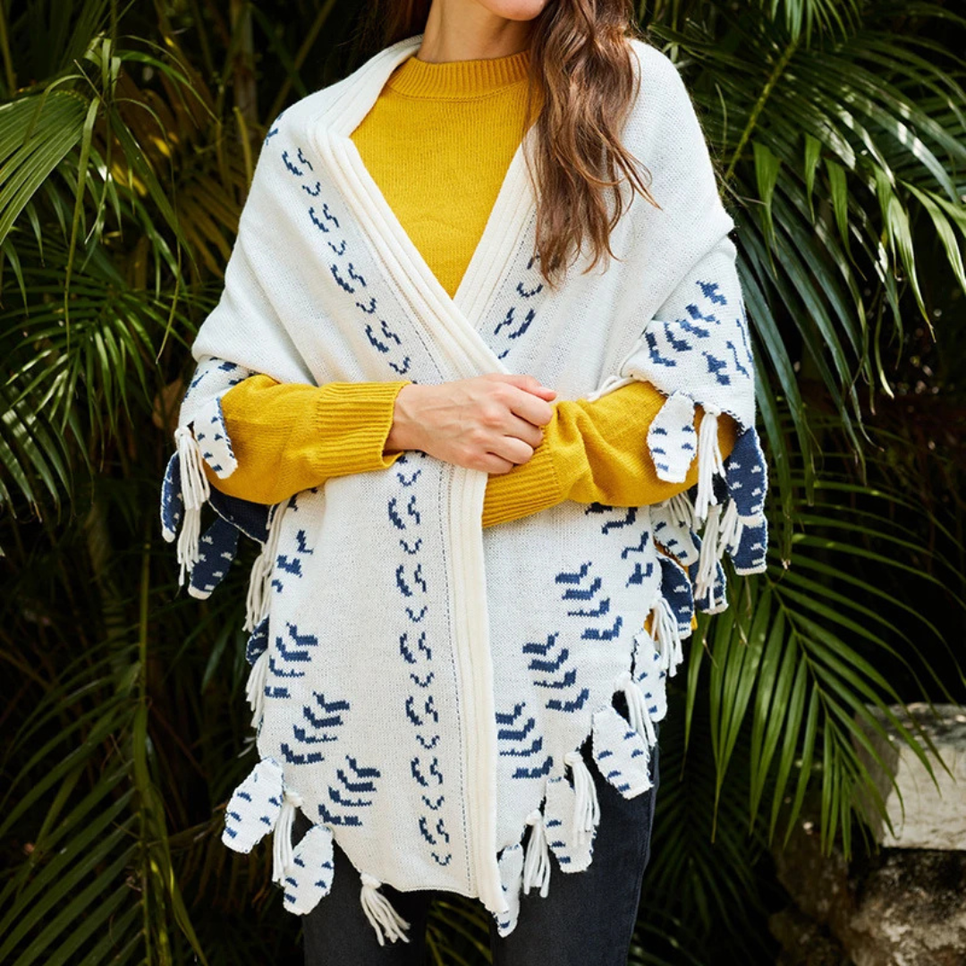Thrives Outdoor | Owl Knitted Shawl