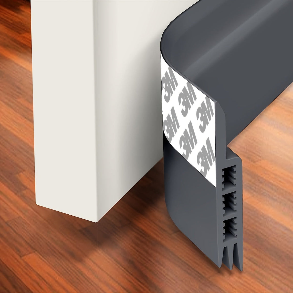 Door Draft Stopper - Silicone Door Scraper with Strong Adhesive and Sound Insulation