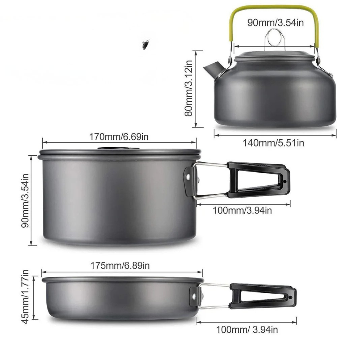 Lightweight Camping Cookware Set | Portable Cooking Gear