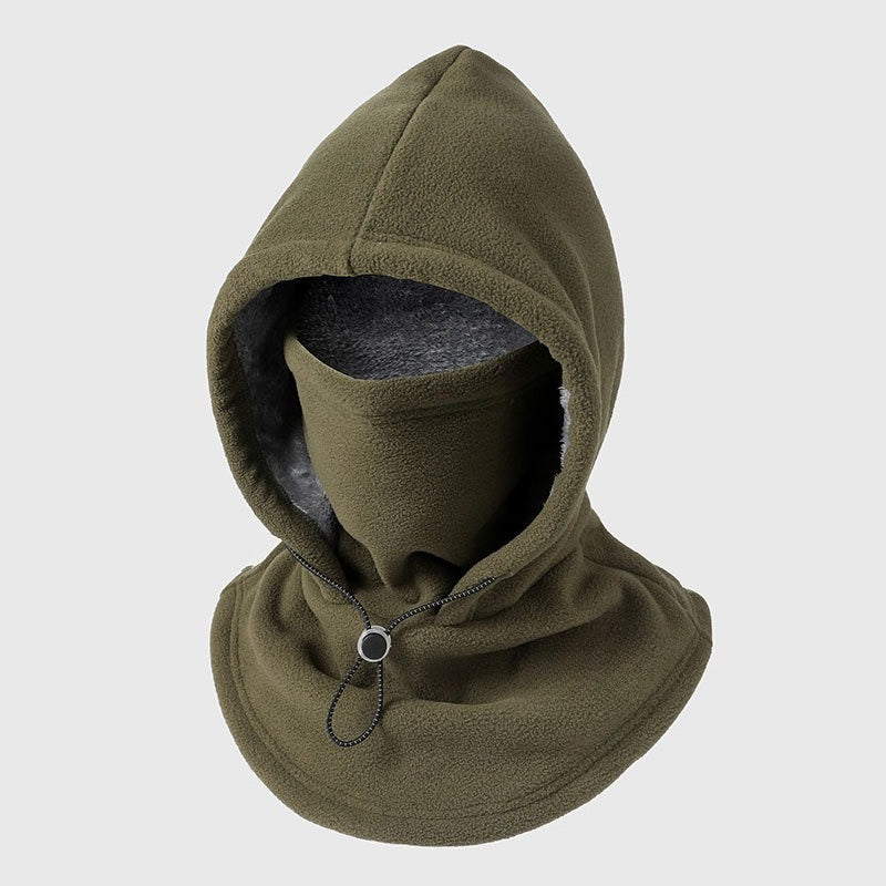 Fleece Balaclava Hood - 3-in-1 Face Cover & Neck Warmer - Plush Lined
