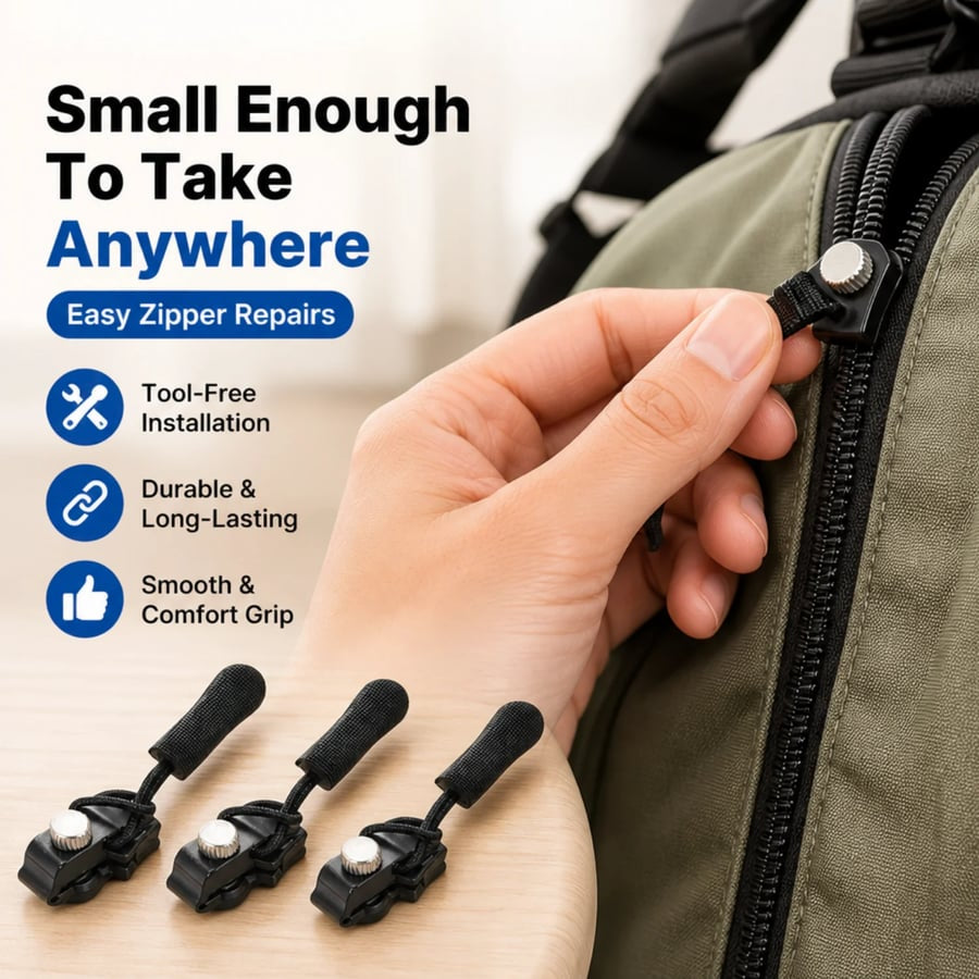 Universal Zipper Repair Tool | Instant Fix for Broken Zippers