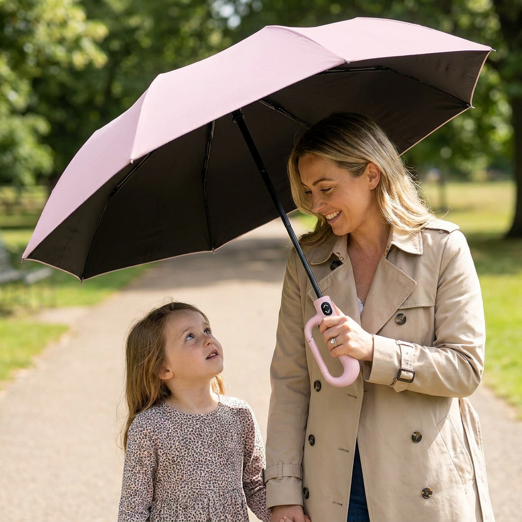 Premium Automatic Folding Umbrella for Sun & Rain – Compact & Windproof