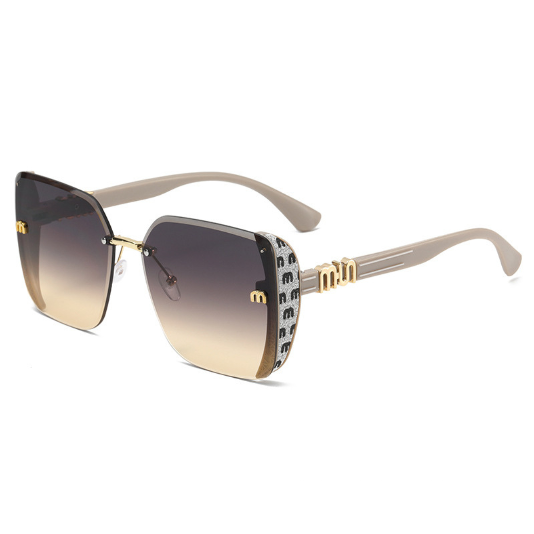 Thrives Outdoor | Luxette Rimless Oversized Square Sunglasses