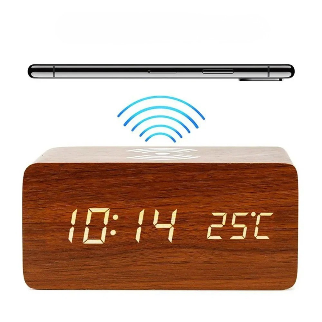 Thrives Outdoor | Lumnora Digital LED Wooden Alarm Clock