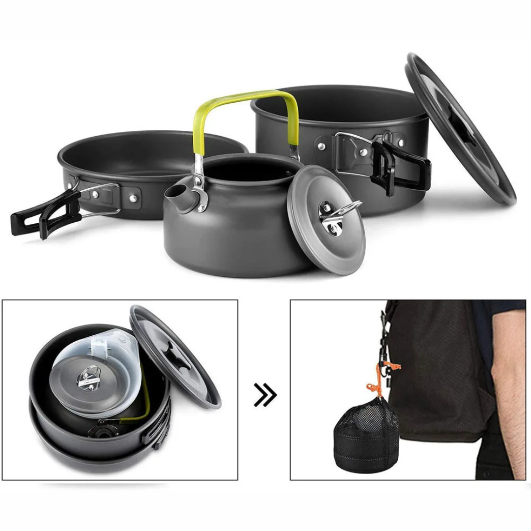 Lightweight Camping Cookware Set | Portable Cooking Gear